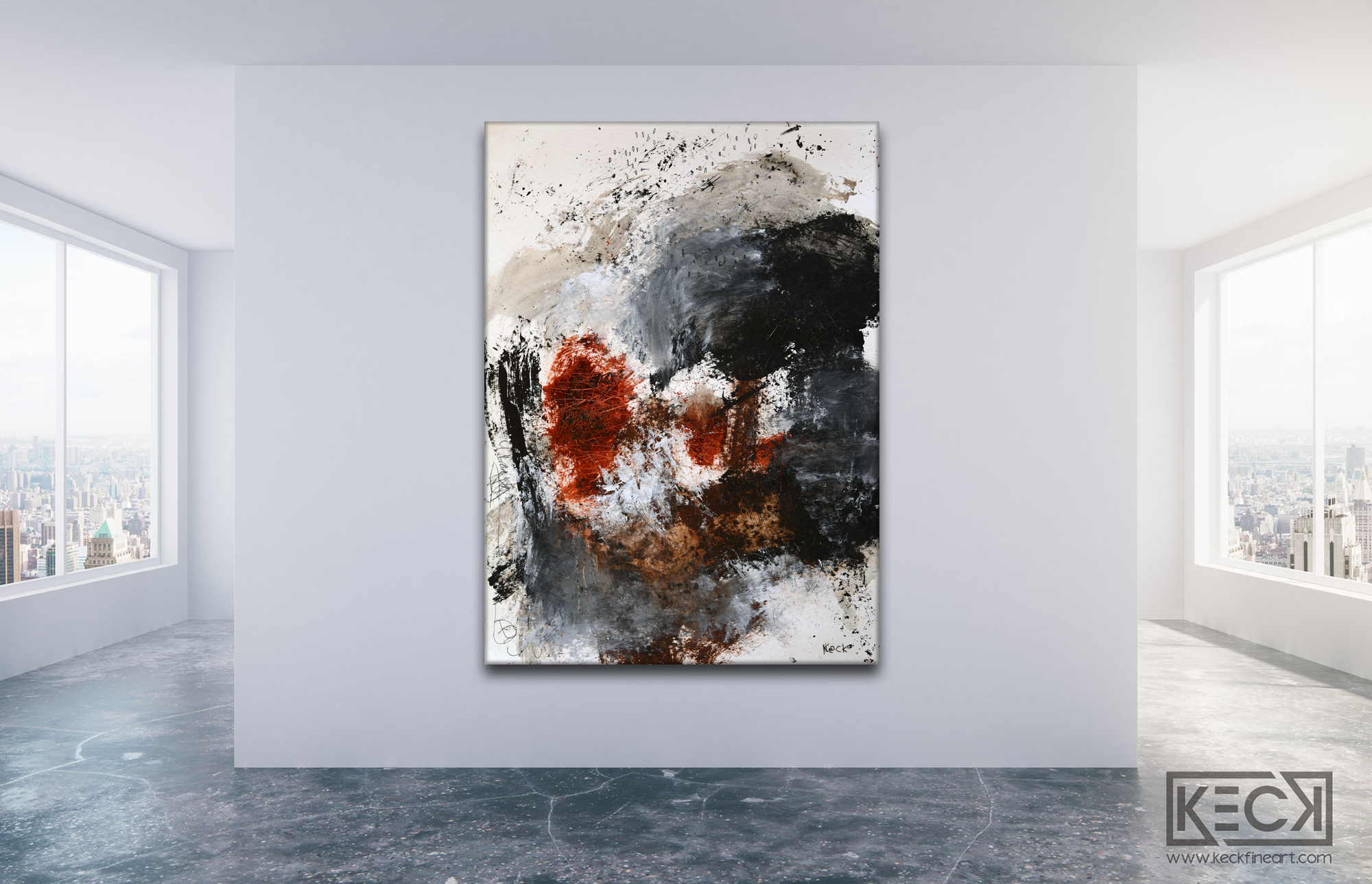 ABSTRACT CANVAS ART PRINTS BY MICHEL KECK