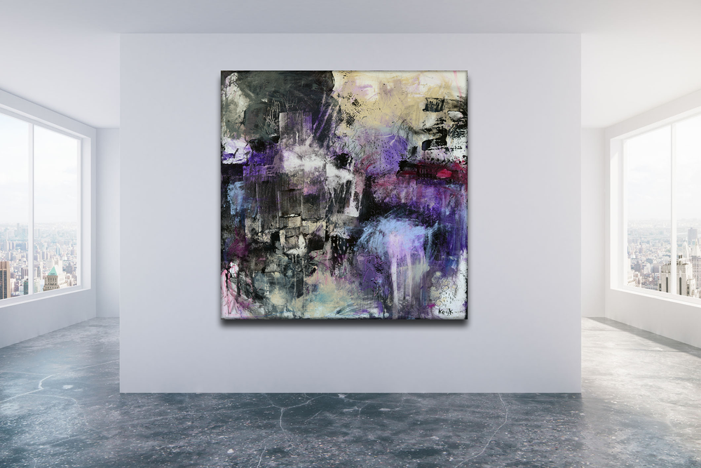 BEAUTIFUL COLORFUL ABSTRACT ART BY MICHEL KECK