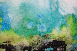 blue and green art prints