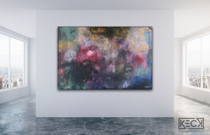 BEAUTIFUL COLORFUL ABSTRACT ART BY MICHEL KECK