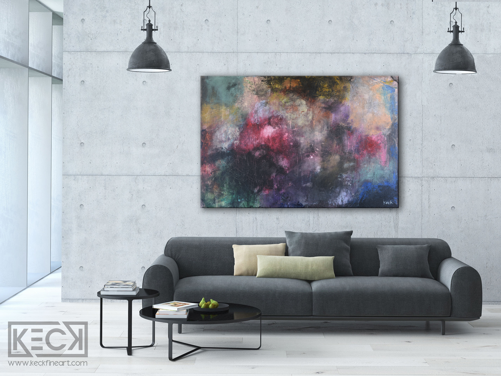 COLORFUL ABSTRACT ART BY MICHEL KECK