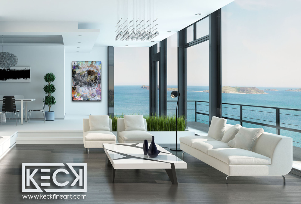 
                
                    Load image into Gallery viewer, BEAUTIFUL COLORFUL ABSTRACT ART BY MICHEL KECK
                
            