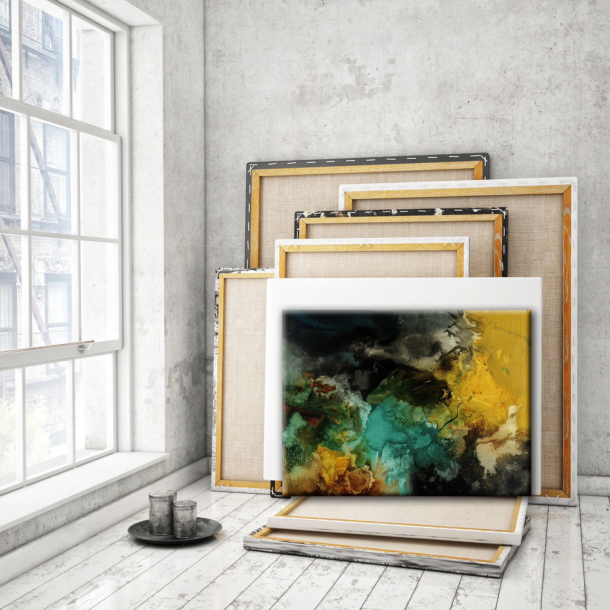 ABSTRACT ART Canvas Print of You Might Just Get What You Wanted