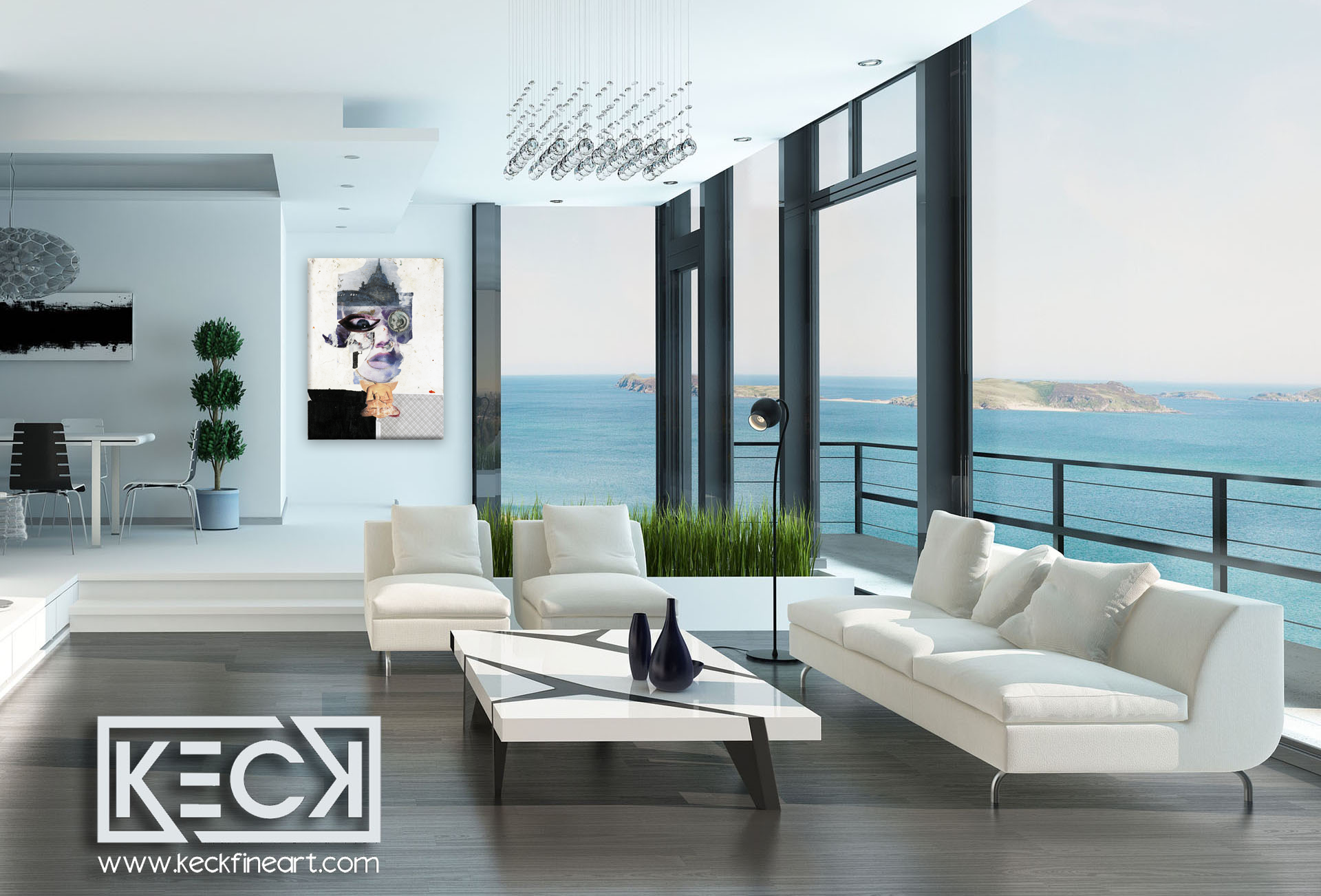 BIG ART PRINTS: Huge selection of upscale, overiszed, abstract art prints by Michel Keck