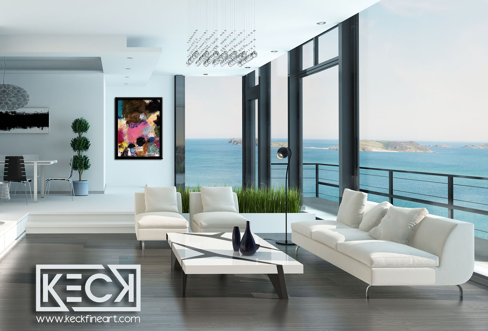 
                
                    Load image into Gallery viewer, floater framing of canvas abstract art print also available
                
            