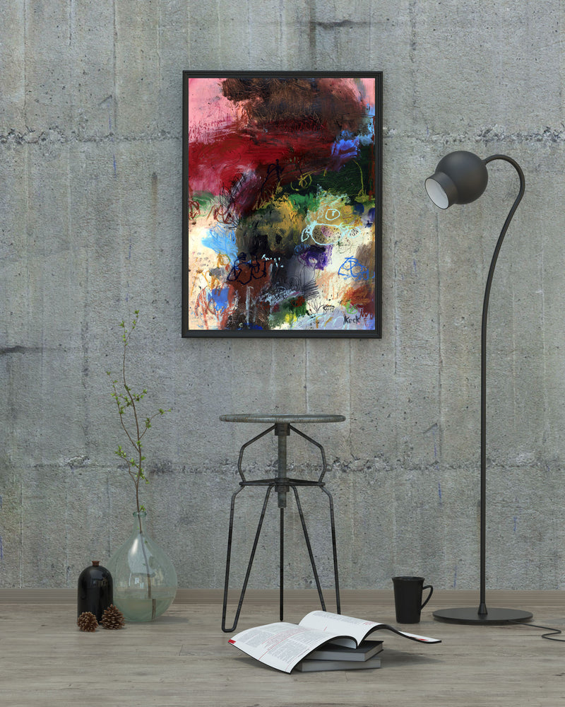 ABSTRACT ART Canvas Print of Who I am Isn't Who I Use to Be