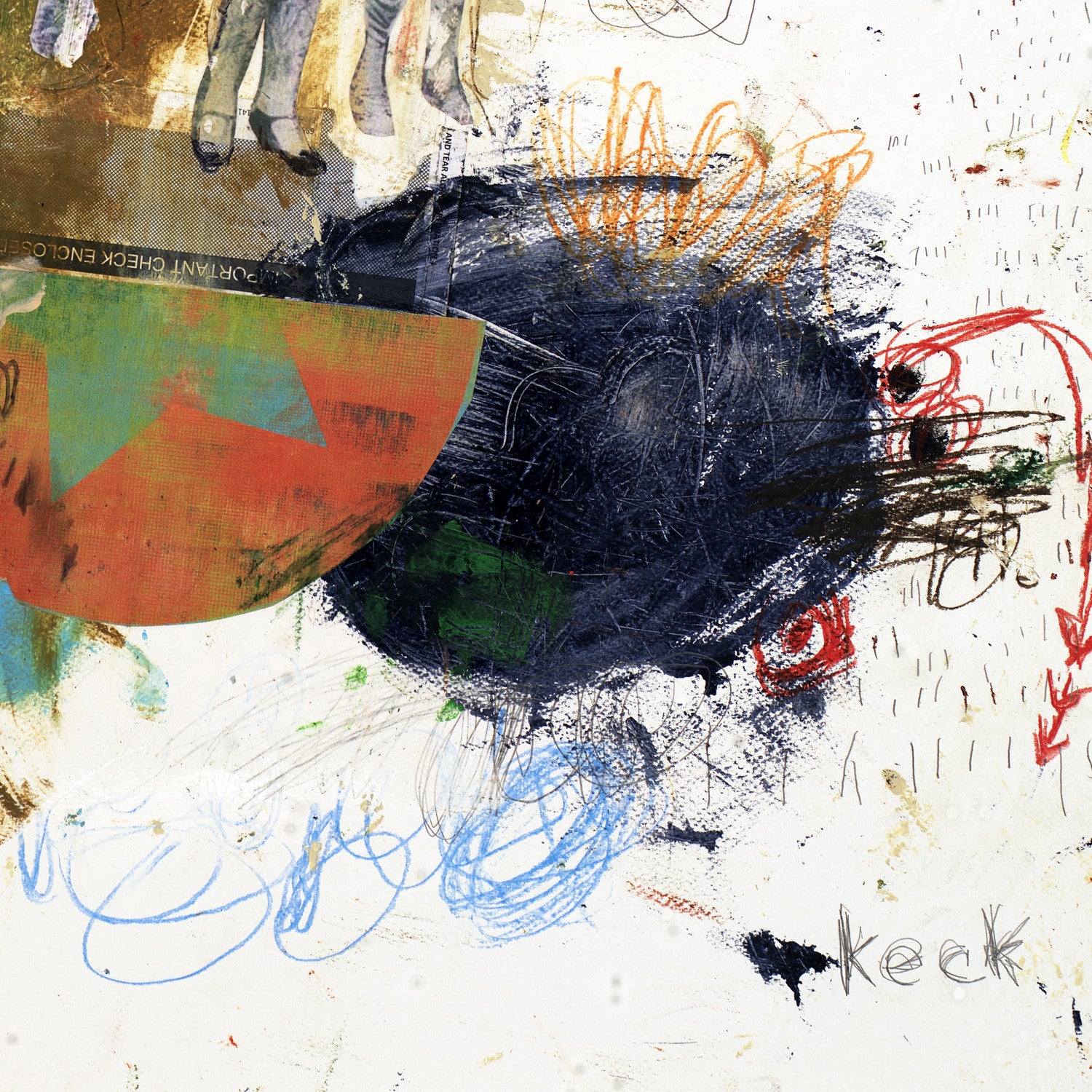 MIXED MEDIA ART Canvas Print of It May Go Right, But It May Go Wrong #081215