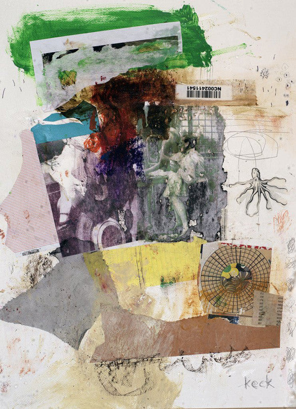 MIXED MEDIA ART Canvas Print of Swallow You Down