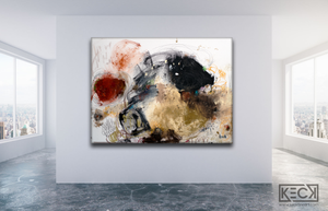 LARGE ABSTRACT CANVAS ART PRINTS BY MICHEL KECK