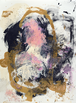 GOLD ABSTRACT CANVAS ART PRINTS BY MICHEL KECK 