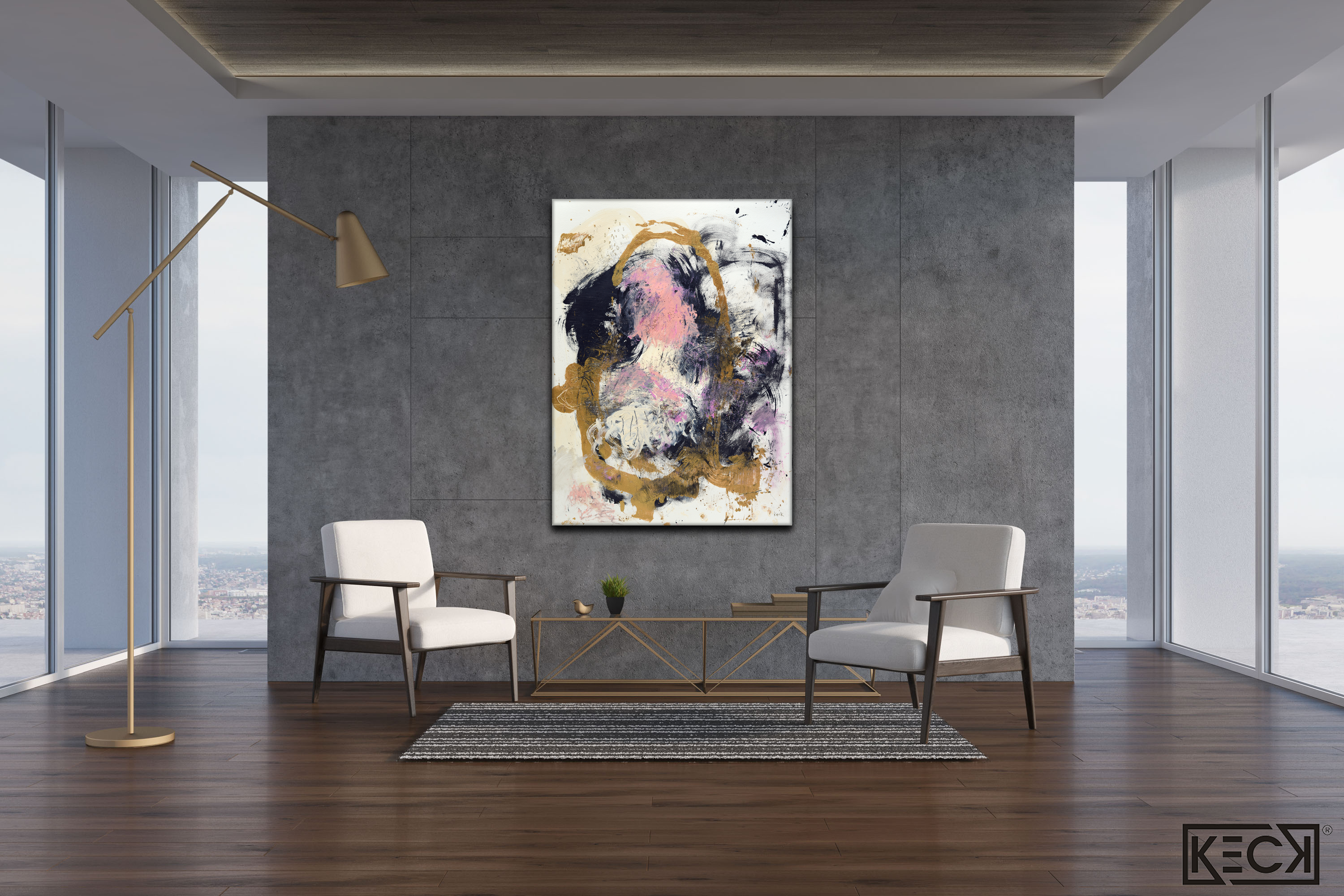 BEAUTIFUL COLORFUL ABSTRACT ART BY MICHEL KECK
