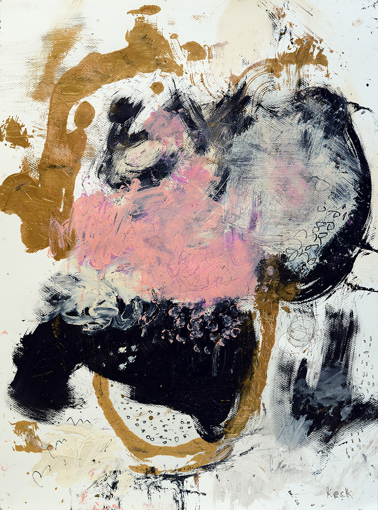 GOLD ABSTRACT CANVAS ART PRINTS BY MICHEL KECK 
