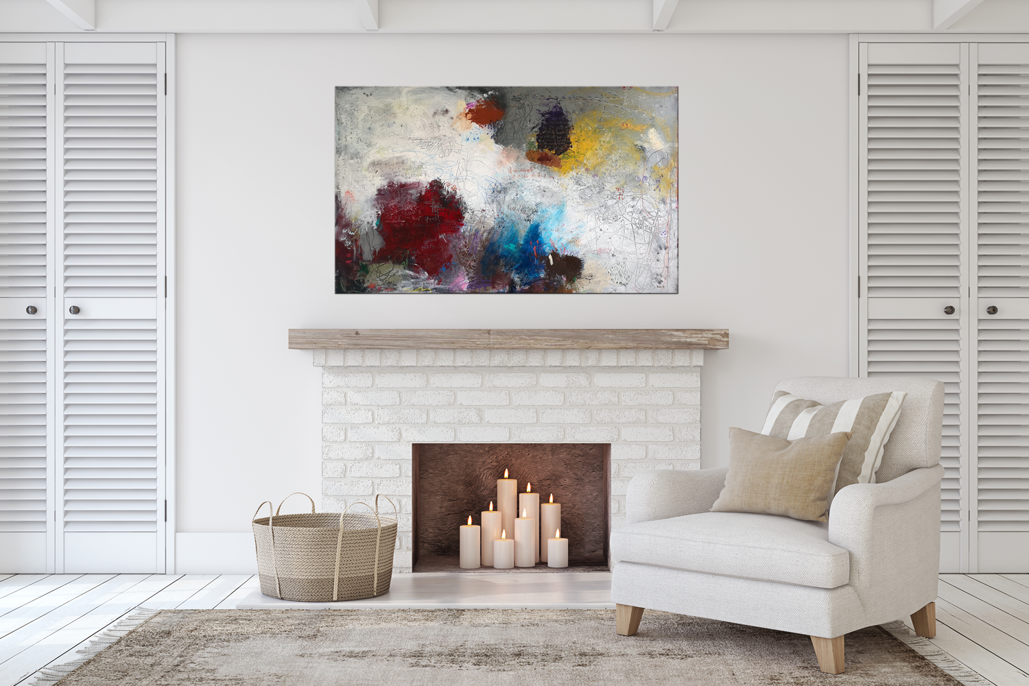 Abstract Scripture Art<br>Bold & Colorful<br>Canvas Print