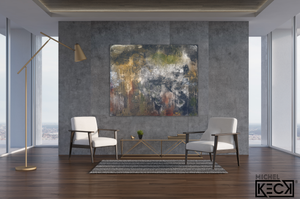 Abstract Art paintings with bible verse by Michel Keck
