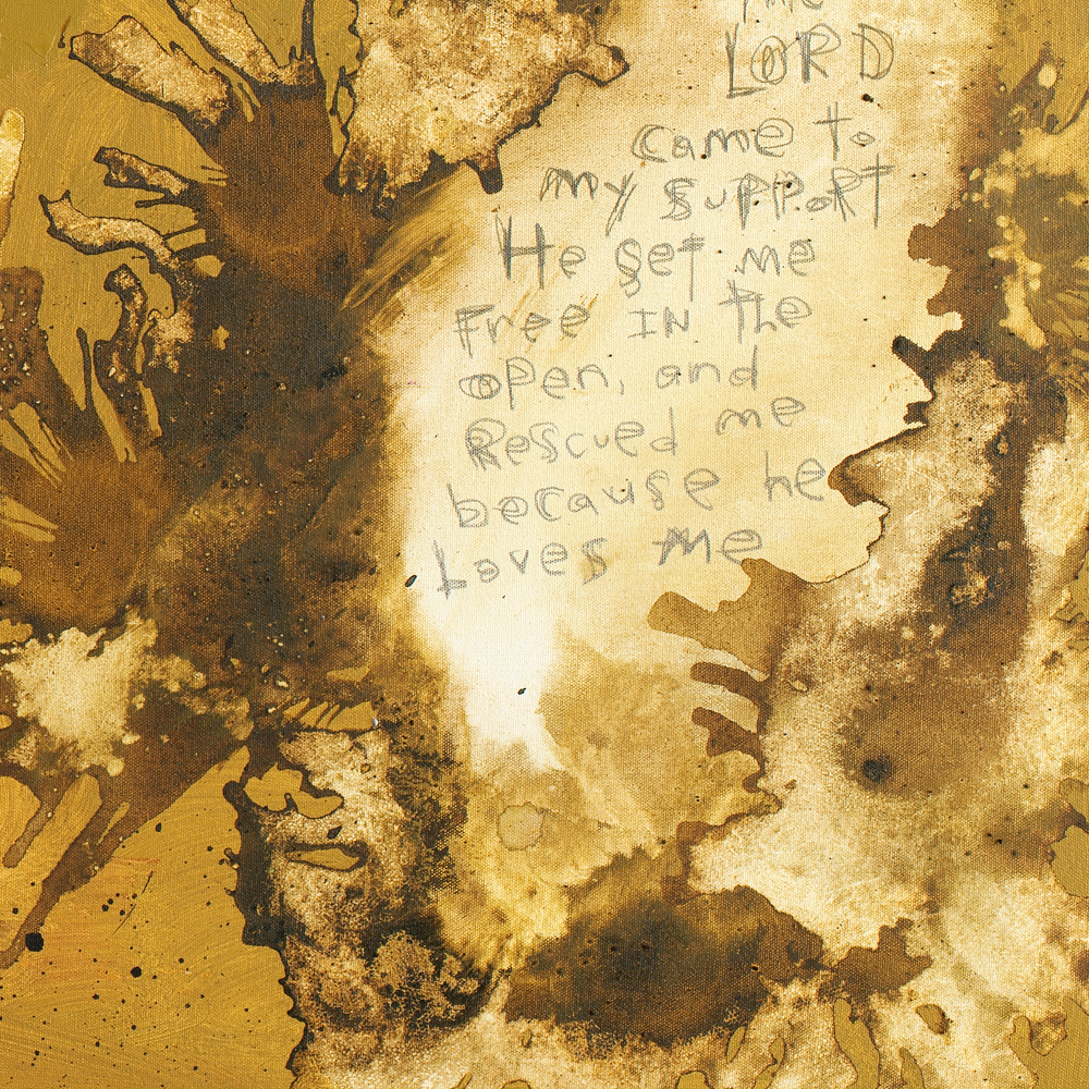 Abstract Scripture Art<br>Canvas Print<br>2 Samuel 22: 17-20
