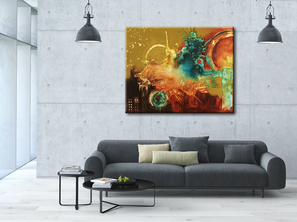 HUGE ABSTRACT CANVAS PRINTS BY MICHEL KECK