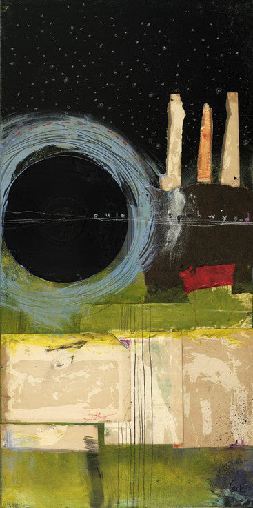 MIXED MEDIA ART Canvas Print of Hair of the Dog