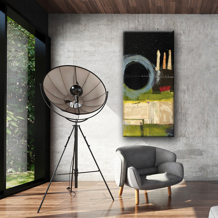 MIXED MEDIA ART Canvas Print of Hair of the Dog