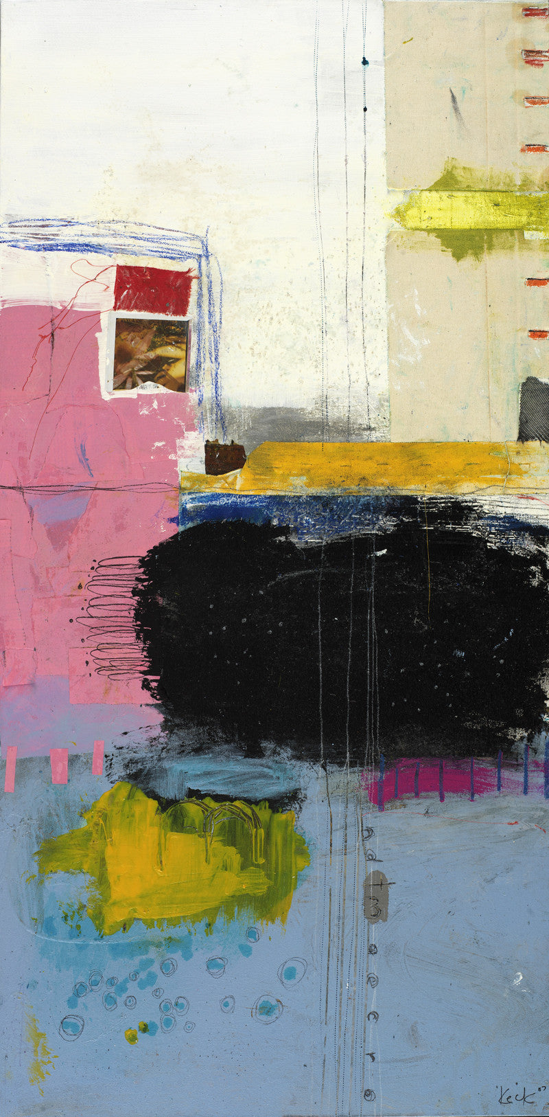 MIXED MEDIA ART Canvas Print of Terms and Conditions