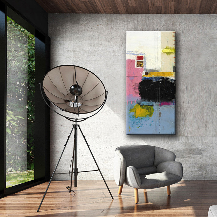 MIXED MEDIA ART Canvas Print of Terms and Conditions