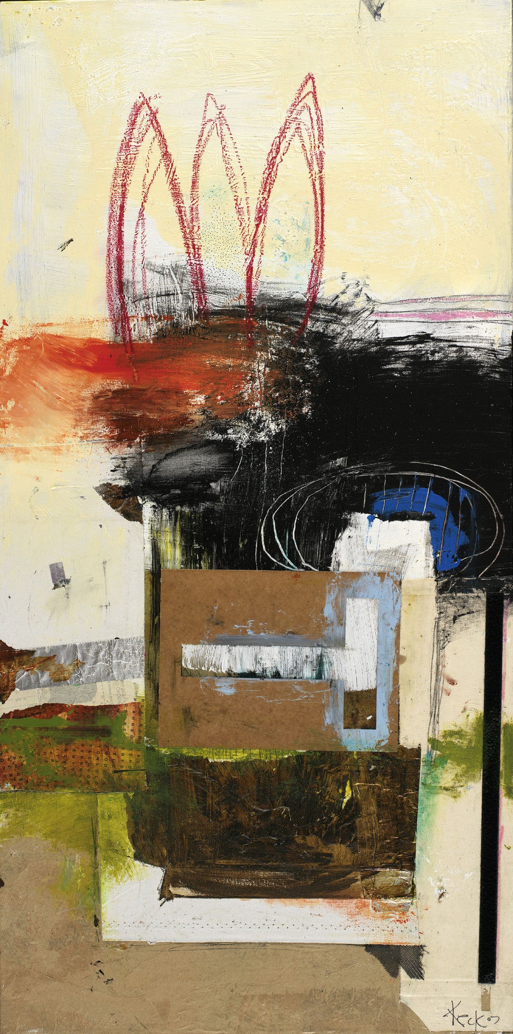 MIXED MEDIA ART Canvas Print of You and Whose Army