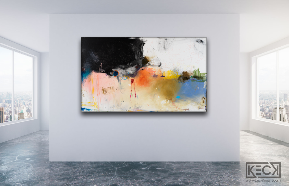 HUGE ABSTRACT CANVAS PRINTS BY MICHEL KECK