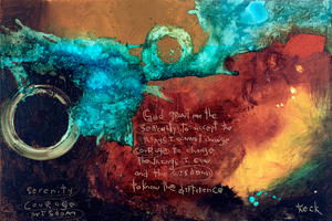 Serenity Prayer Canvas Art Print By Michel Keck