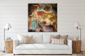 Abstract Scripture Art<br> Canvas Print<br>Romans 12:2
