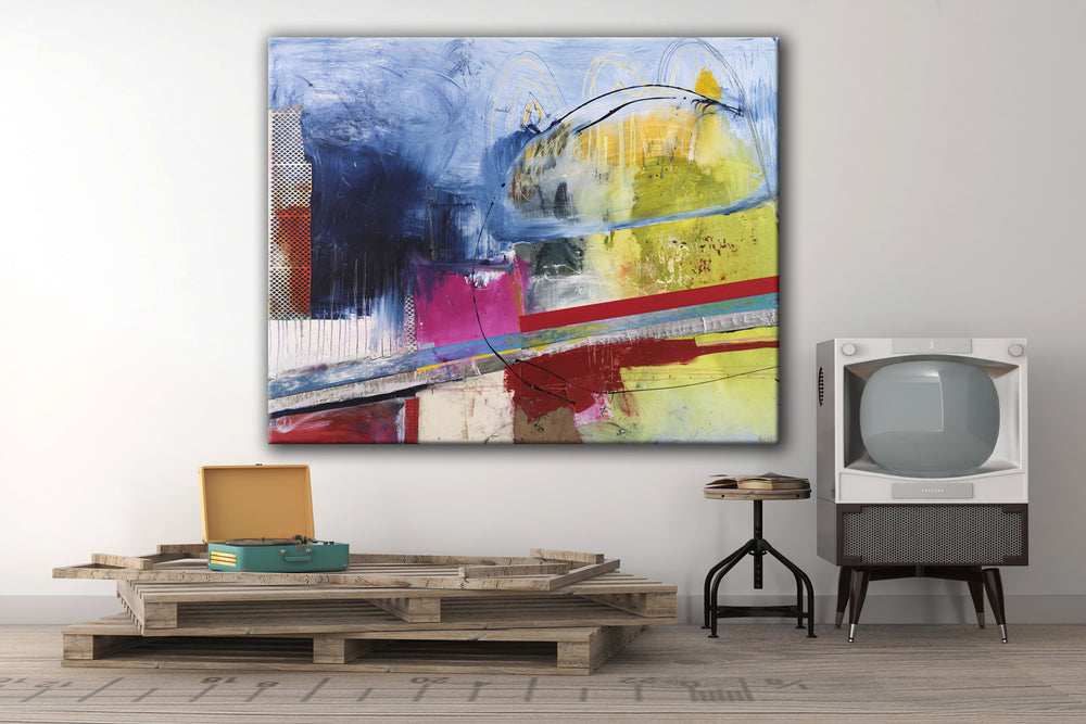 
                
                    Load image into Gallery viewer, MIXED MEDIA ART Canvas Print of Without a Paddle
                
            