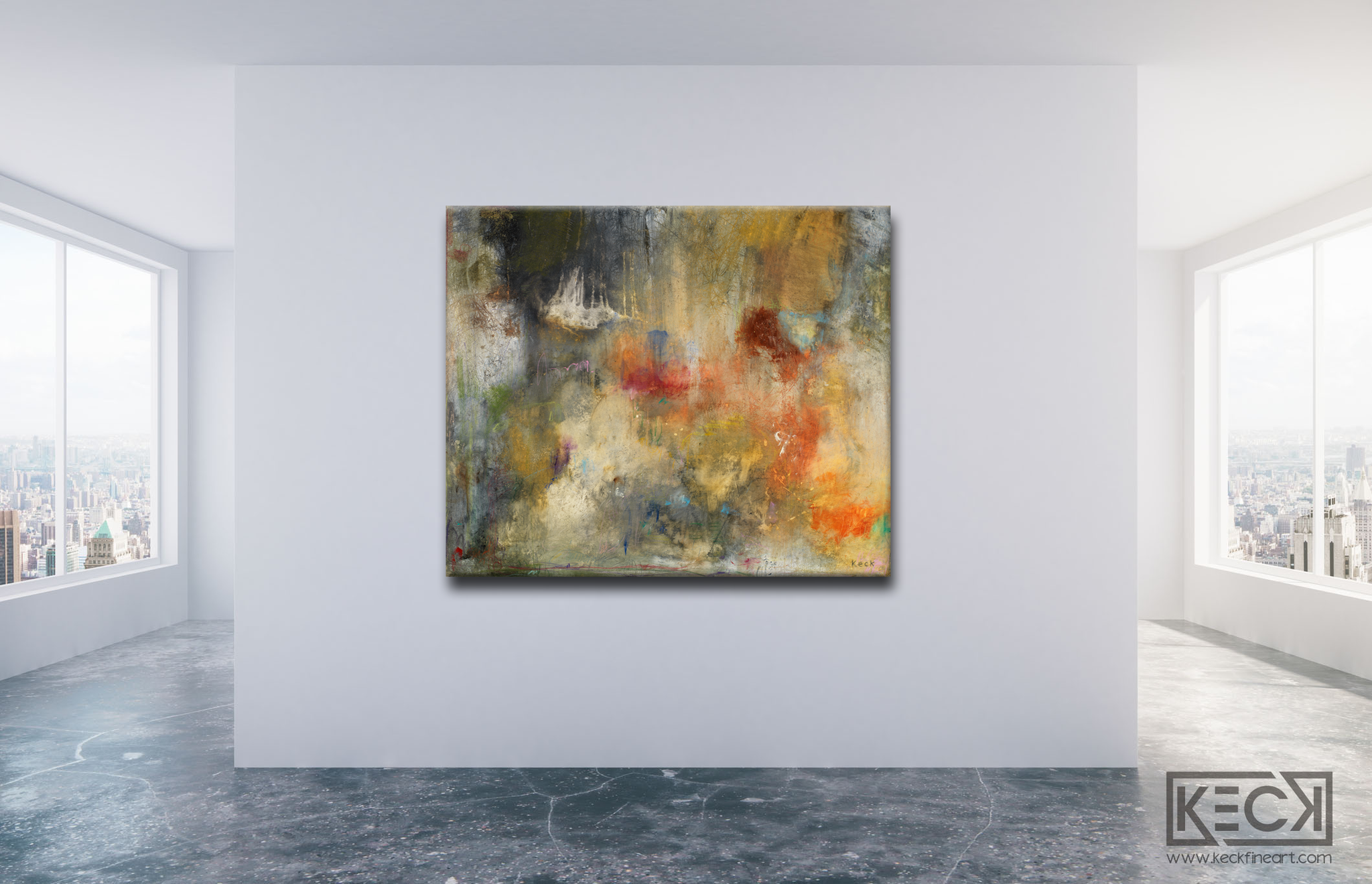 Large, oversized colorful abstract art prints.  Bold abstract art for any interior.  Raw and organic abstract prints.