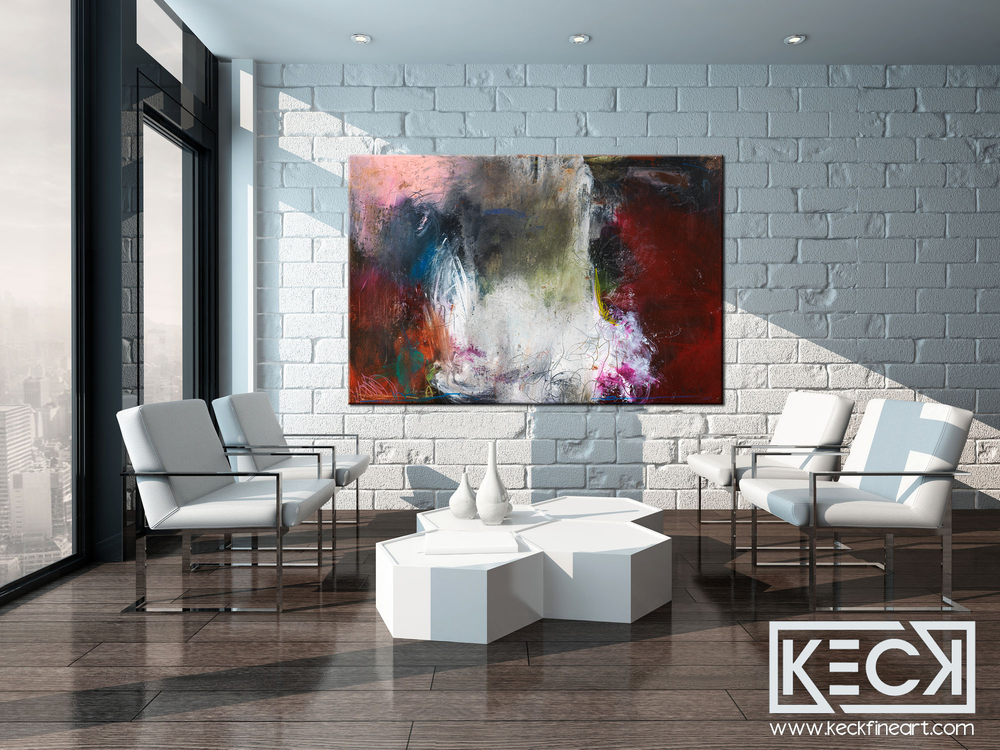 BEAUTIFUL COLORFUL ABSTRACT ART BY MICHEL KECK