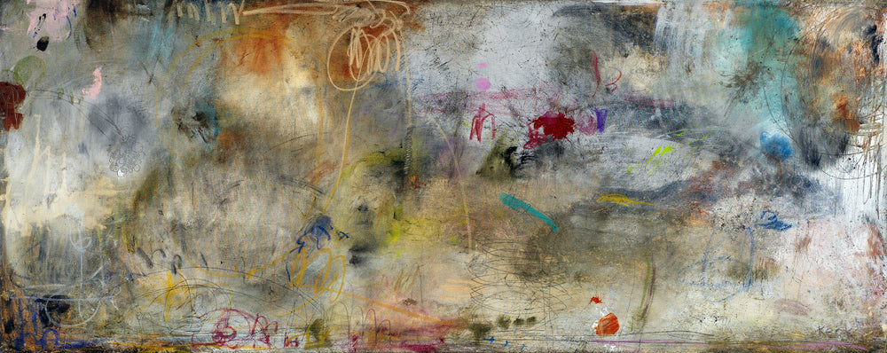 ABSTRACT ART Canvas Print of WHEN THE GOING GETS ROUGH #101004