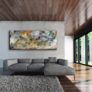 ABSTRACT ART Canvas Print of WHEN THE GOING GETS ROUGH #101004