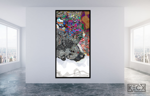 #101714 <br> Down The Rabbit Hole Series<br> Where Do You Want To End Up?<br> Abstract Art Canvas Print