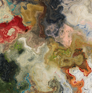 ABSTRACT CANVAS ART PRINTS BY MICHEL KECK