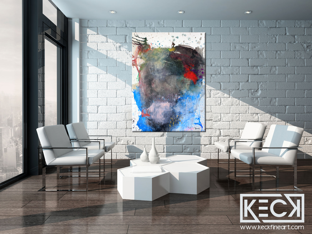 Abstract Canvas Art Print <br>2019 Collection <br>Title: Finding Joy <br> Michel Keck