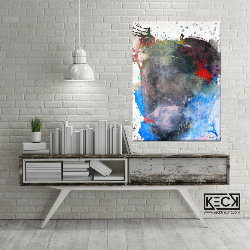 Abstract Canvas Art Print <br>2019 Collection <br>Title: Finding Joy <br> Michel Keck