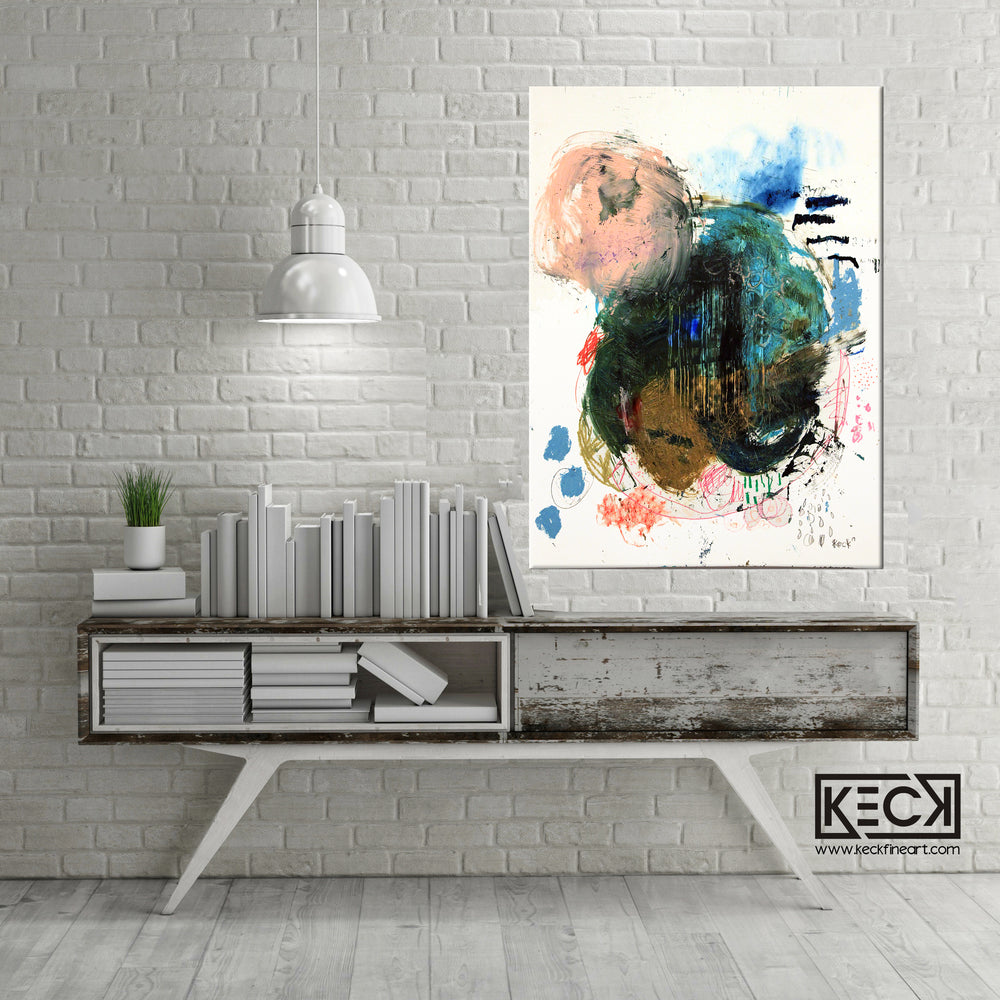 
                
                    Load image into Gallery viewer, Abstract Canvas Art Print &amp;lt;br&amp;gt;2019 Collection &amp;lt;br&amp;gt;Title:  Wait A Minute &amp;lt;br&amp;gt; Michel Keck
                
            
