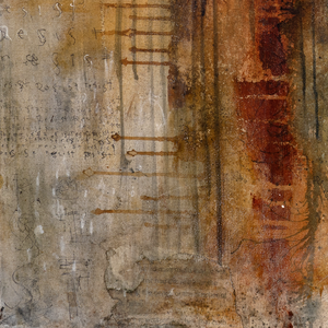 Abstract artist uses scripture in her earthy abstract landscapes