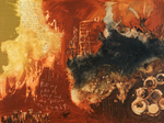 Scripture Art. Abstract art print with Matthew 11:28-30 