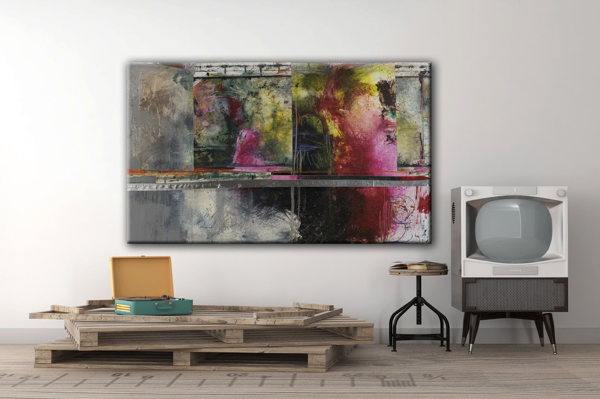 #110801 <br>  In it to Win it <br> Canvas Art Print