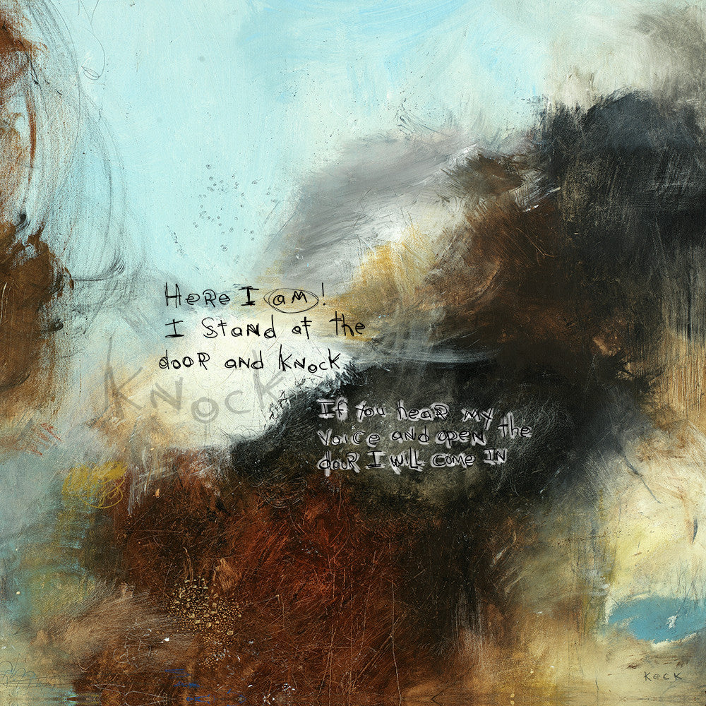 SCRIPTURE ART 111512 Revelation 3:20 Canvas Print