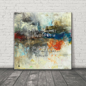 SCRIPTURE ART 111513 Psalm 73:26 Canvas Print