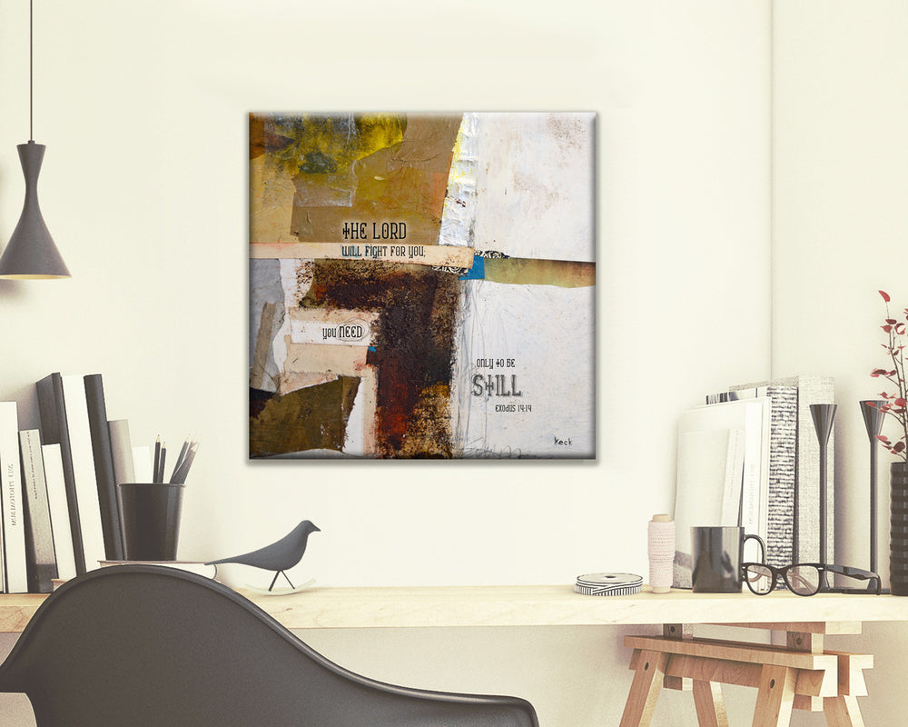 SCRIPTURE ART 111522 Exodus 14:14 Canvas Print