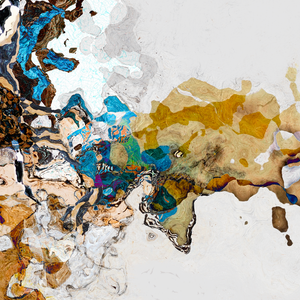 #111701<br>Down The Rabbit Hole Series<br> You Used To Be<br> Much More Muchier <br> Abstract Art Canvas Print