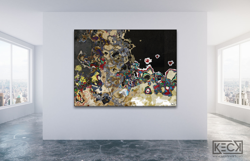 ABSTRACT CANVAS ART PRINTS BY MICHEL KECK