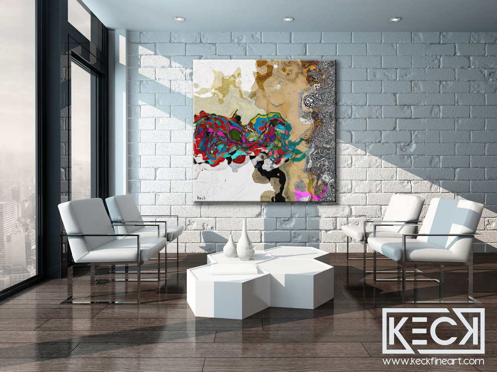 ABSTRACT CANVAS ART PRINTS BY MICHEL KECK
