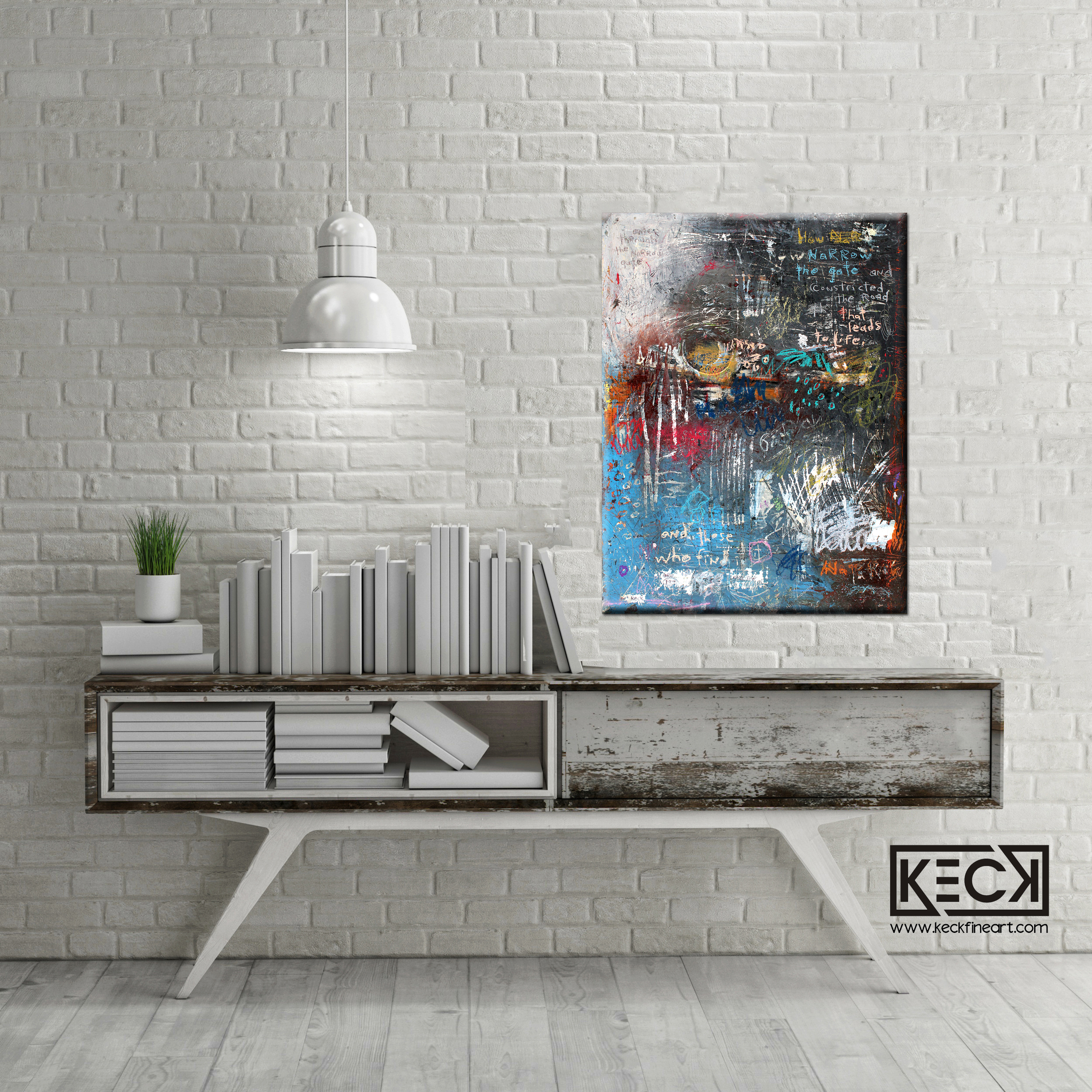 Abstract Prints with Verse from the Bible.  Michel Keck Scripture Art Prints.