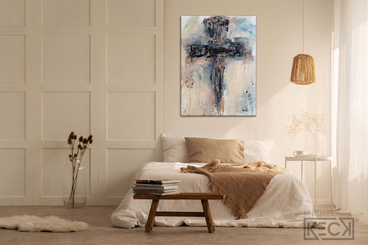 Religious cross art paintings.  Abstract cross art prints with scripture and without scripture. CROSS ART