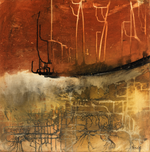 #120705 Untitled <br>From Gridlock Series <br>Canvas Art Print